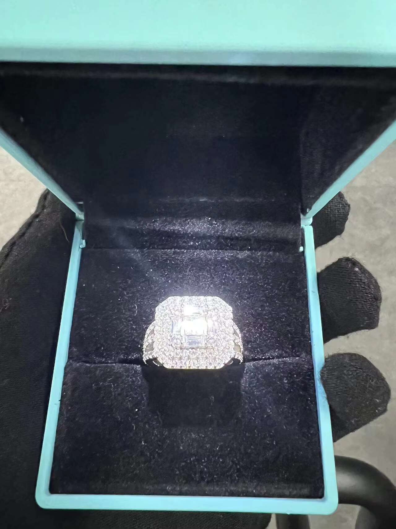 De GRA Certificate VVS Moissanite Wedding Ring Rhodium 18K Gold Plated 925 Sterling Silver Jewelry Engagement Ring for Women