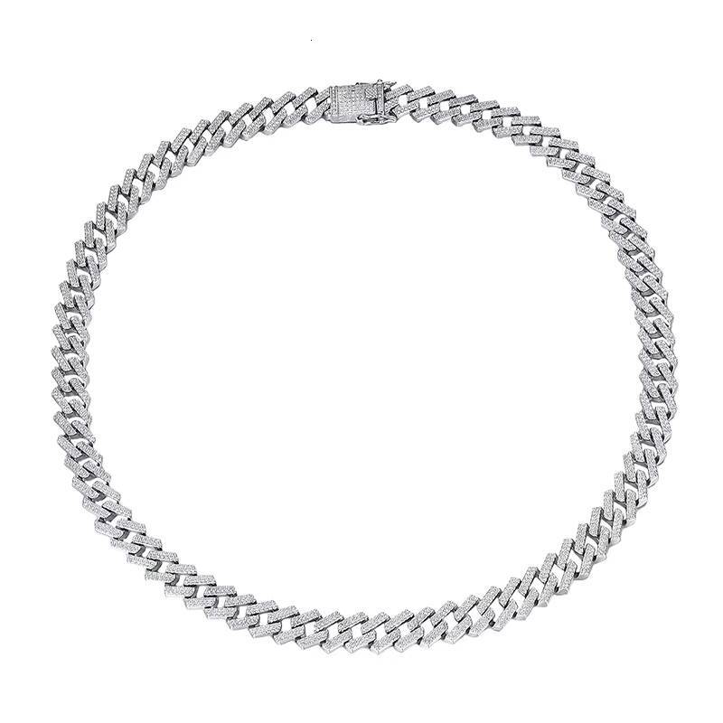 Sier Hip Hop Cuban Men's Chain Jewelry