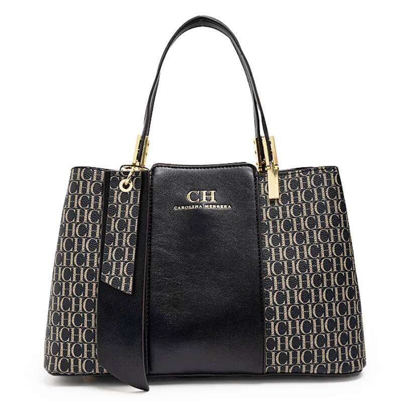 CH Large Capacity Brand Women's Bag Letters Temperament Fashion Design Sense Versatile Shopping Elegant Crossbody