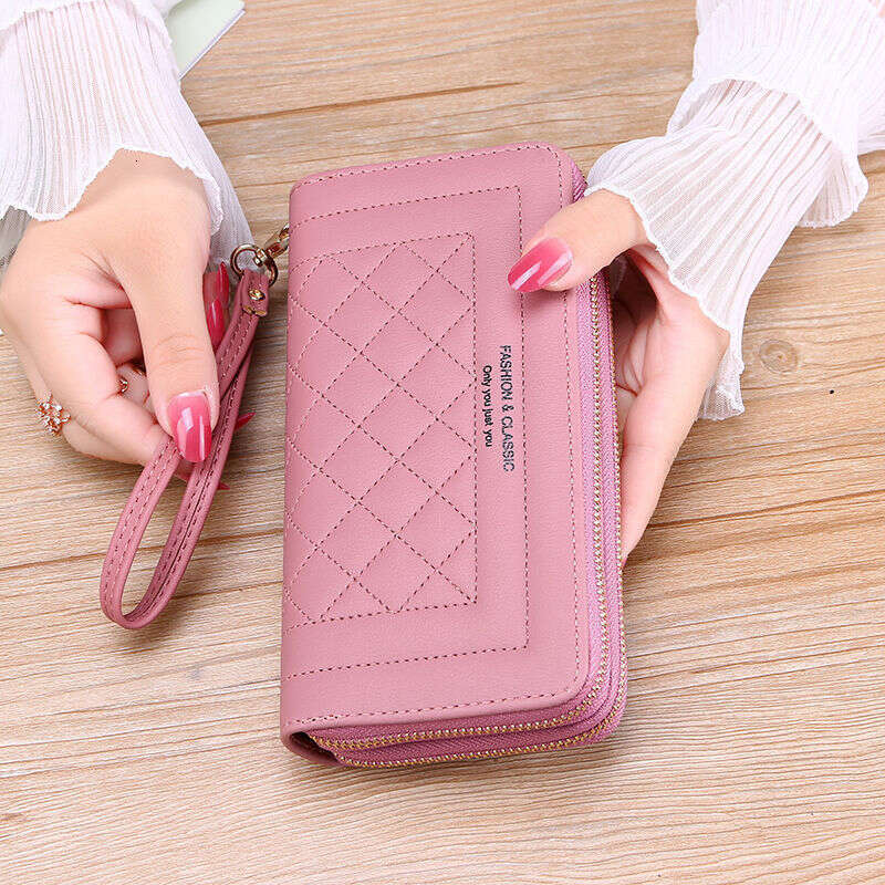 Wallet for Women New Long Style Ladies Handheld Casual Phone Bag Double Zipper Large Capacity Card Holder
