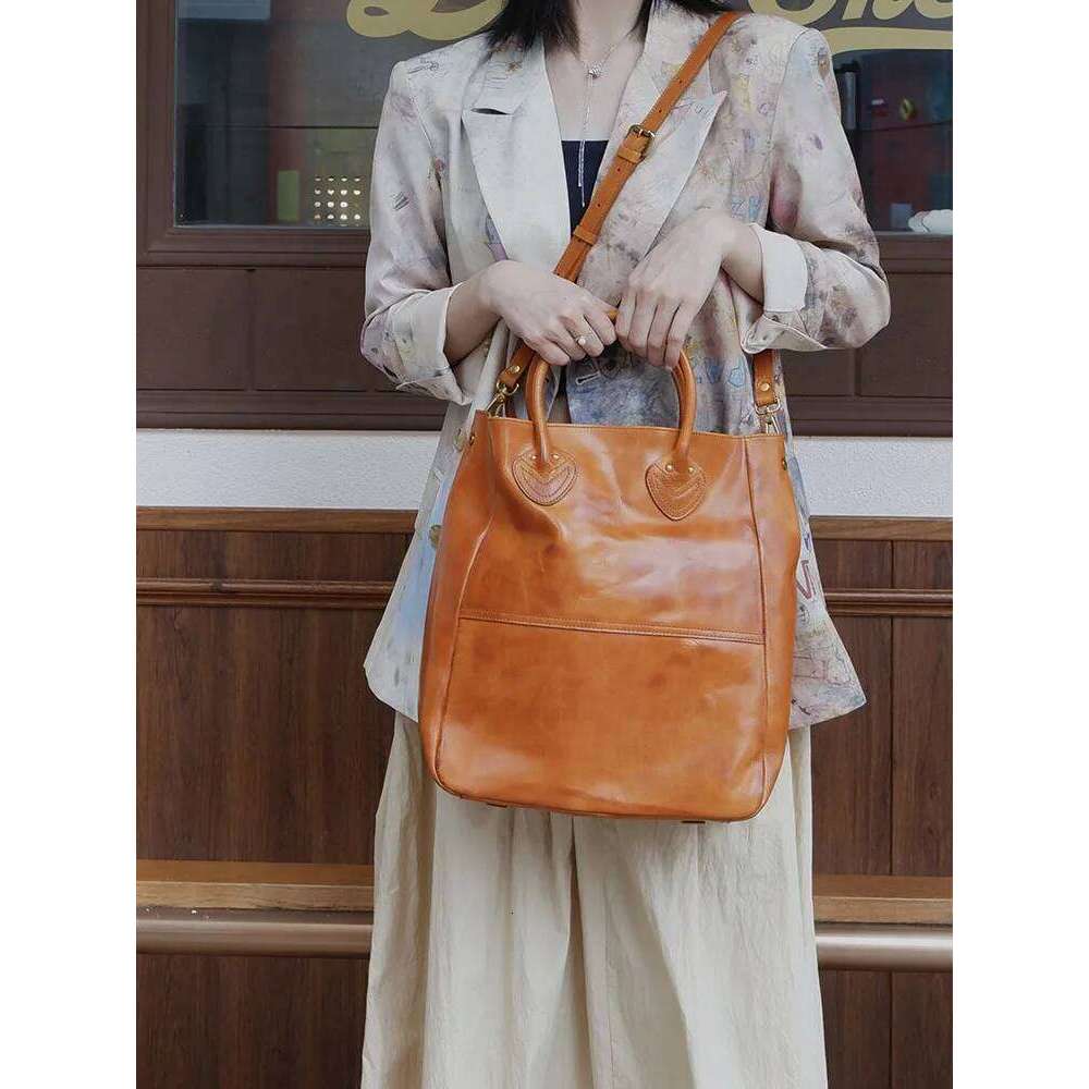 Weekend Party Vegetable Tanned Cowhide Women's Tote Outdoor Designers Handmade Genuine Leather Shoulder Crossbody Bag