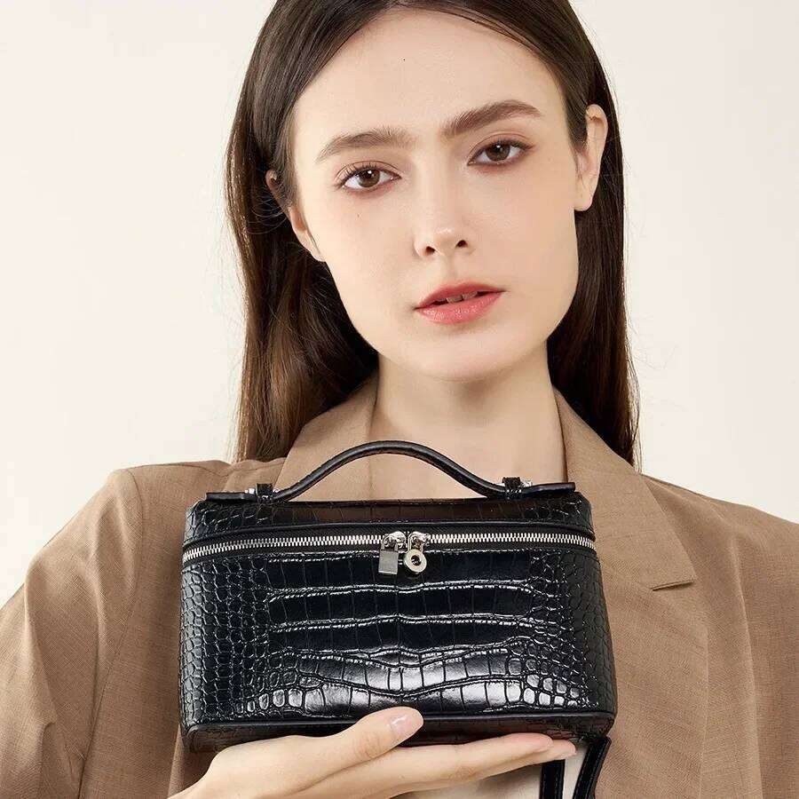 2024 New Design Crocodile Pattern Cow Leather Handbag High-end Feel Women's Shoulder Crossbody Bag Fashion Shape Other