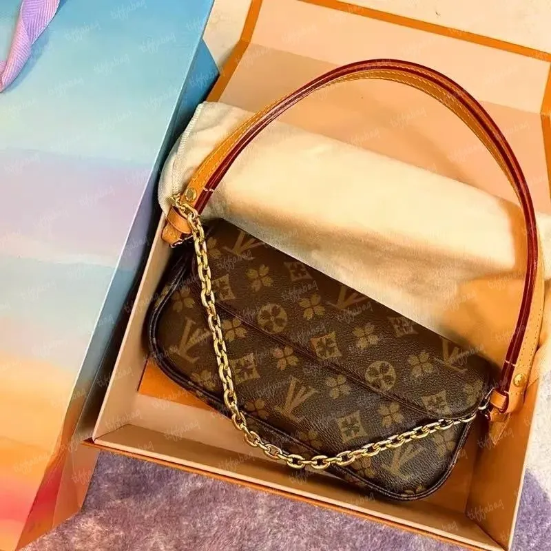 10A Luxurys Designers bag Brown flower pochette Women Handbag Messenger Bags Genuine Leather METIS Elegant Womens Shoulder Crossbody Bag bag