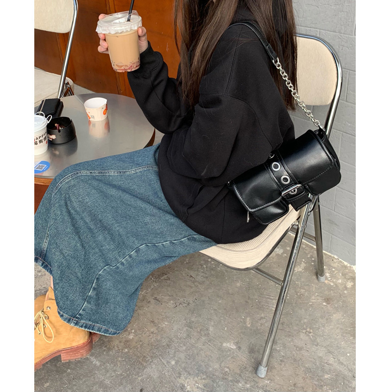 designer Niche Design Mini Vintage Round Chain Underarm Bag 2025 Spring Summer New Trend Baguette Shoulder Small Bag