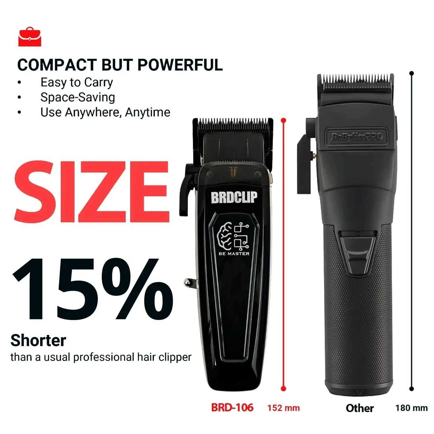 BRDCLIP Professional Electric Clipper BRD 106 617 609 Hair Trimmer DLC Blade with Base 7500RPM 7000RPM Barber Set S2562