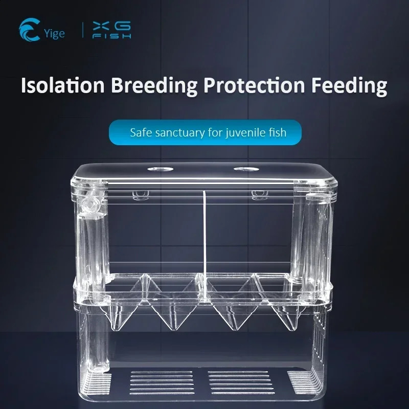 Acrylic Aquarium Breeding Isolation Box Double-layer Breeder Fish Tank for Protecte Shrimp Fishs Aquarium Breeding Supplies 250530