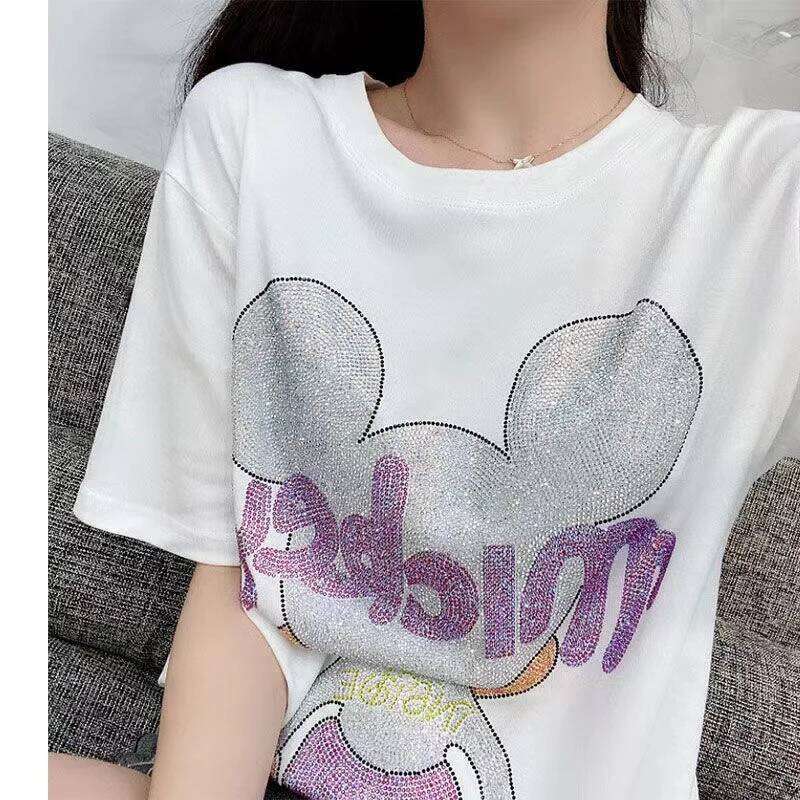 Women Brand Female Girl T Shirt Tops fashion Designer Tshirt Summer Cartoon Short sleeve T-Shirt korean popular clothes