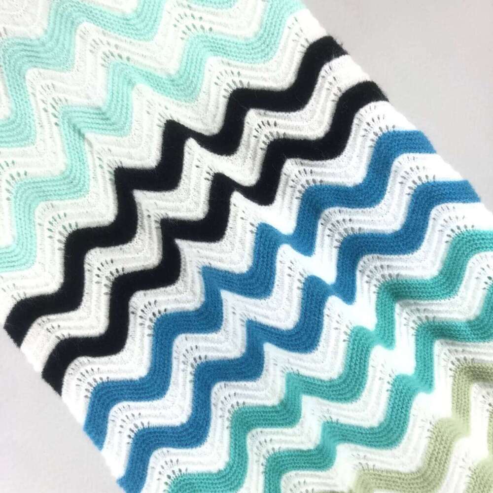 Summer Women's Clothing Versatile Sports Knitting Gradual Change Corrugated Jacquard Pattern Dress Short Sleeved Polo Collar