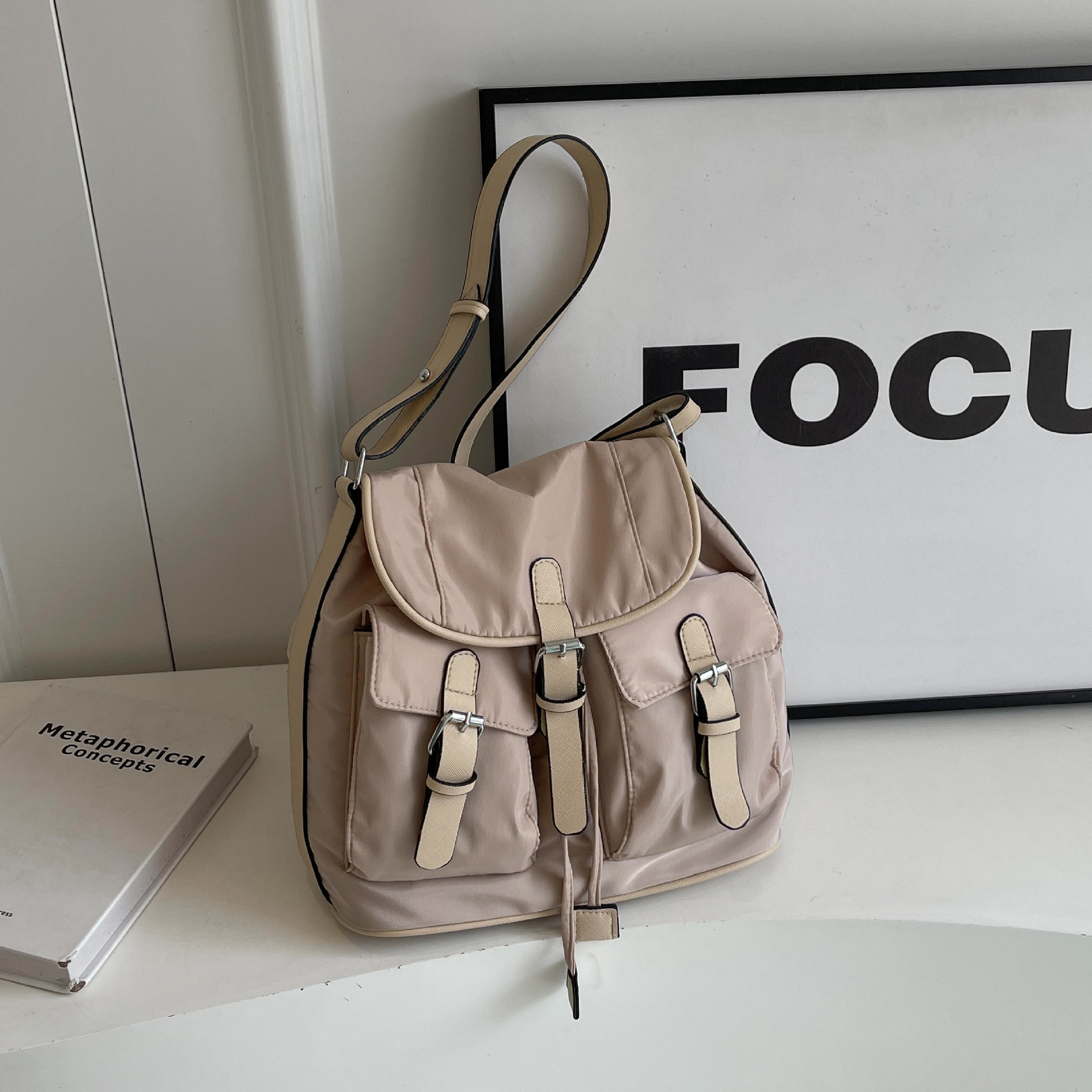 Free shipping designer bag New niche canvas pocket casual with large capacity and multifunctional armpit diagonal cross bag