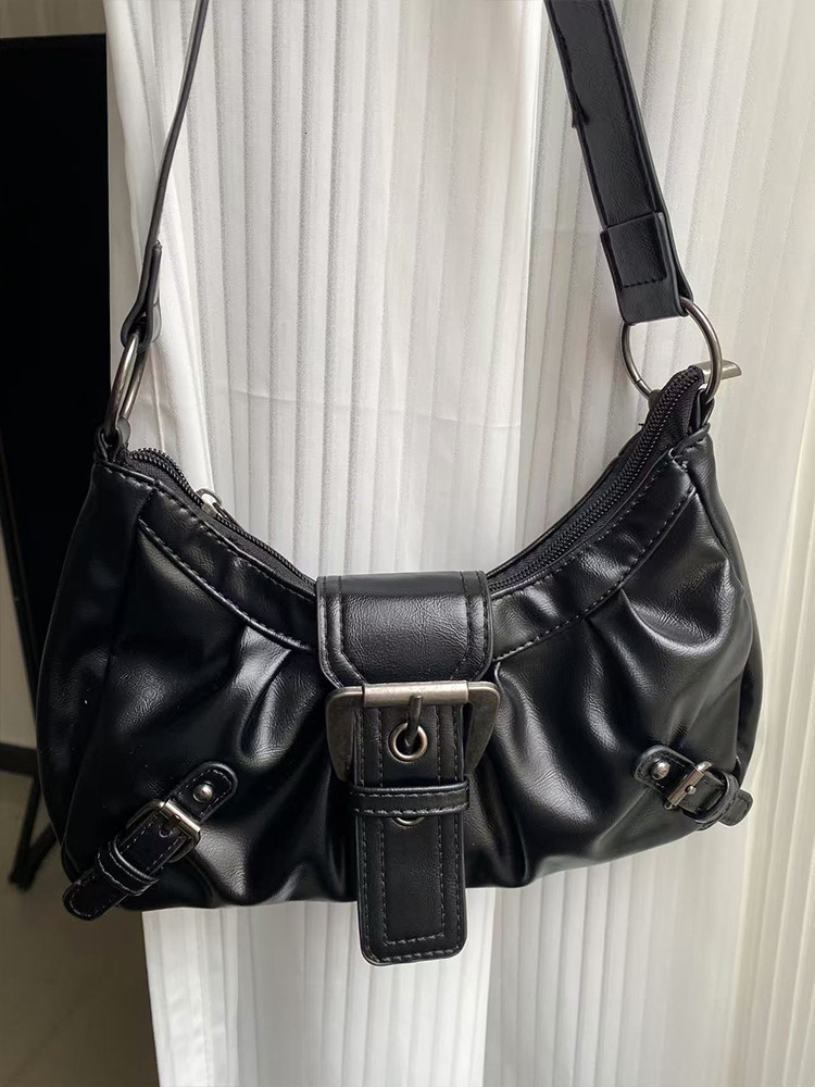 Hot Selling Melard Style Trendy Girl Wasteland Style Vintage Two-tone Leather Shoulder Bag Underarm Bag