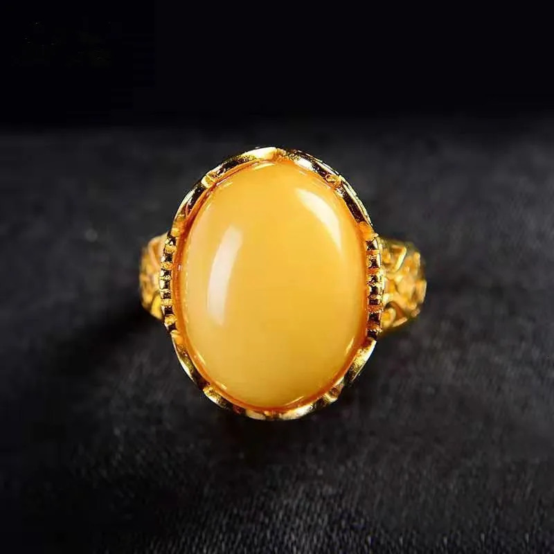 Solid 14k Yellow Gold Riing yellow Amber Cut Citrine Natural Diamonds Engagement Ring Fine Jewelry wedding rings gold 250526