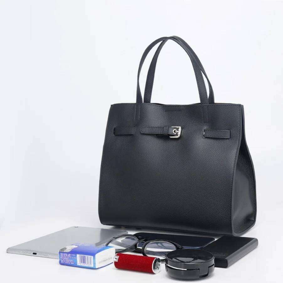 Genuine Handbag 2025 New Soft Leather High-End Feeling Top Layer Cowhide Large Capacity Commuting Shoulder Crossbody Bag