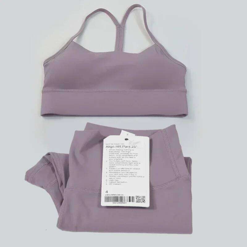 women 2 Pieces Yoga Set Women Sportswear Gym Top Y-shape Bra Fiess High Waist Leggings Workout Sports Clothes Tracksuits
