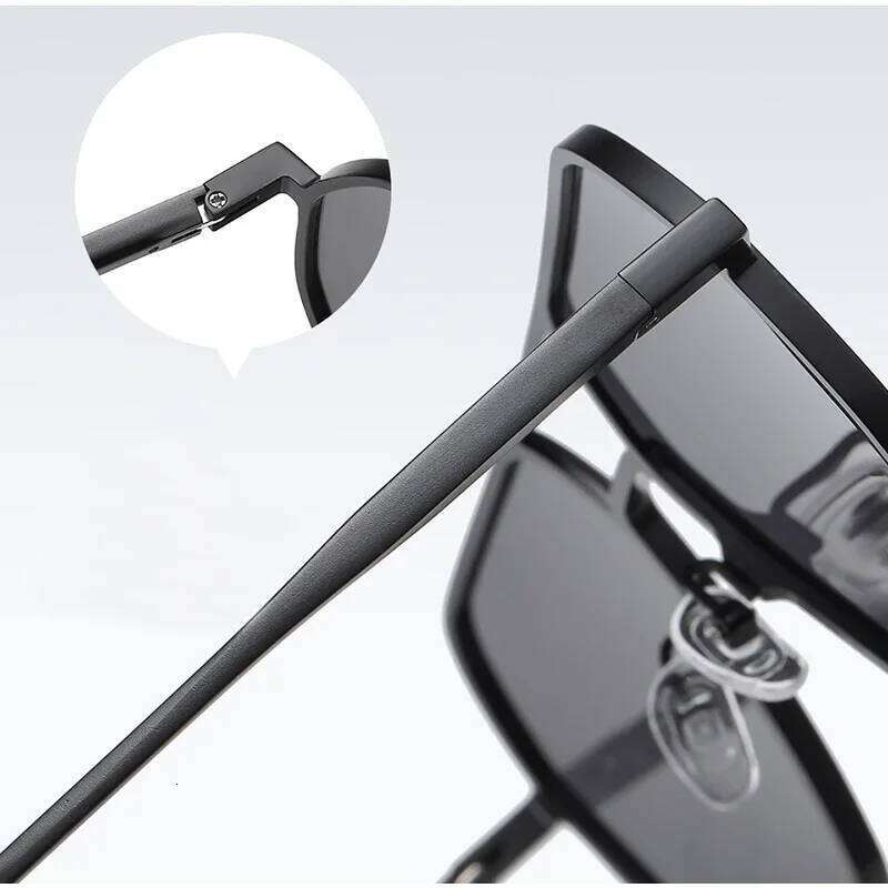 Metal Photochromic Sunglasses Men Women Fashion Polarized Sun Glasses Stylish Chameleon Anti-glare Driving Shades UV400 designer bag