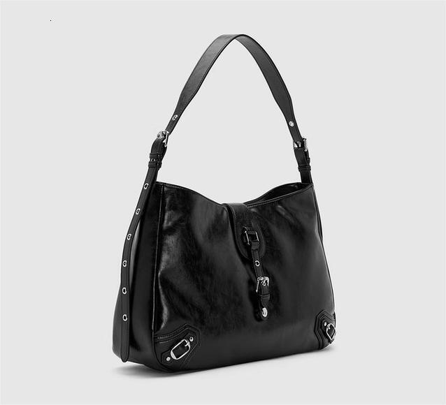 designer 2025 Autumn New Women's Bag Fashion Cool Trendy Large Capacity Retro Style Shoulder Crossbody Bag Versatile Underarm Bag