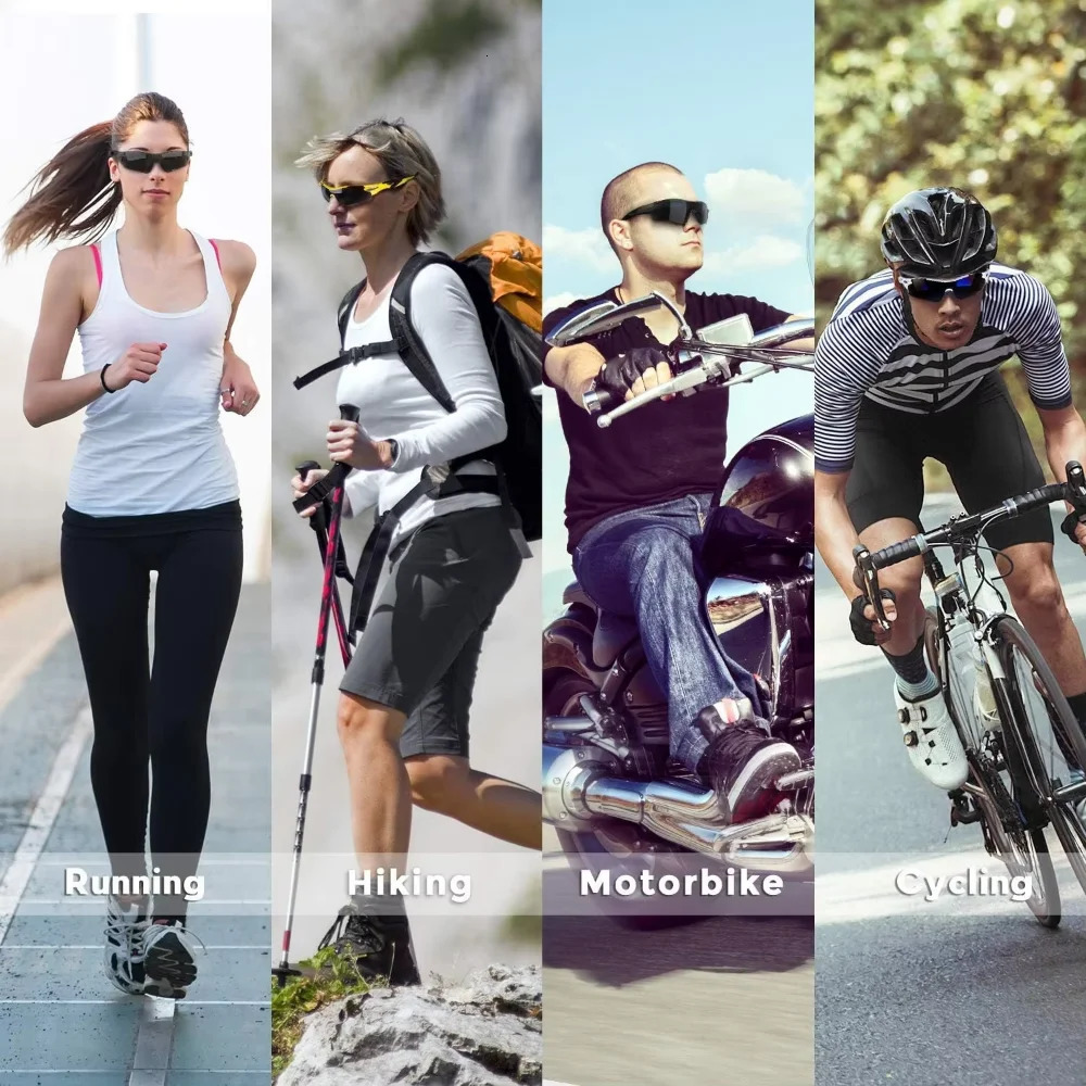 Sports Polarized Sunglasses Uv Protection Sun Glasses Personalized With Clip On Adjustable Strap For Men Cycling Running Fishing 250530