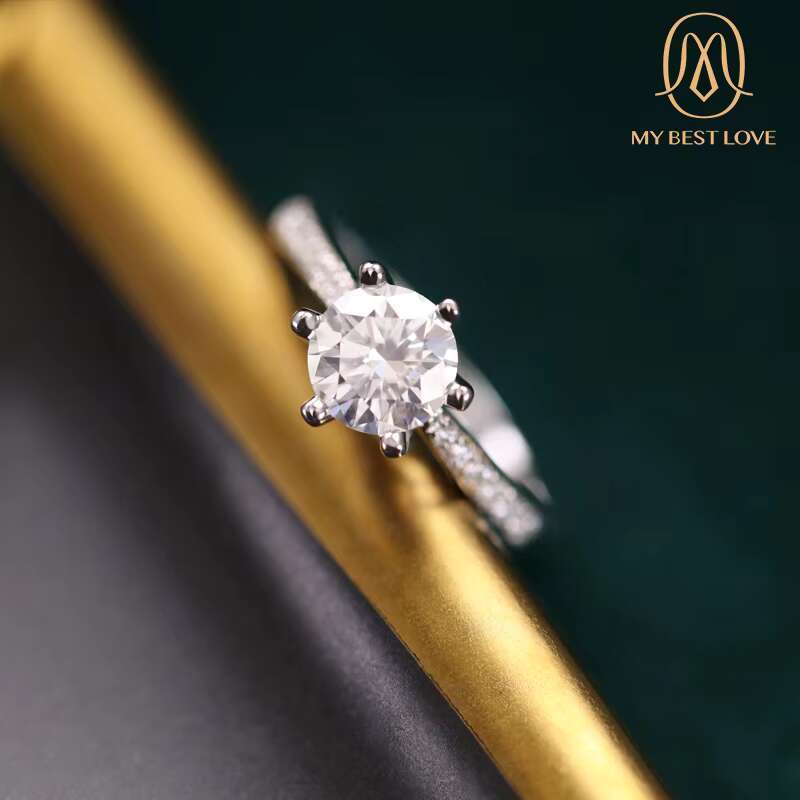 925 Sterling Silver Special Favor Decorative Moissanite Wedding Ring LDiamond Moissanite Ring for Women