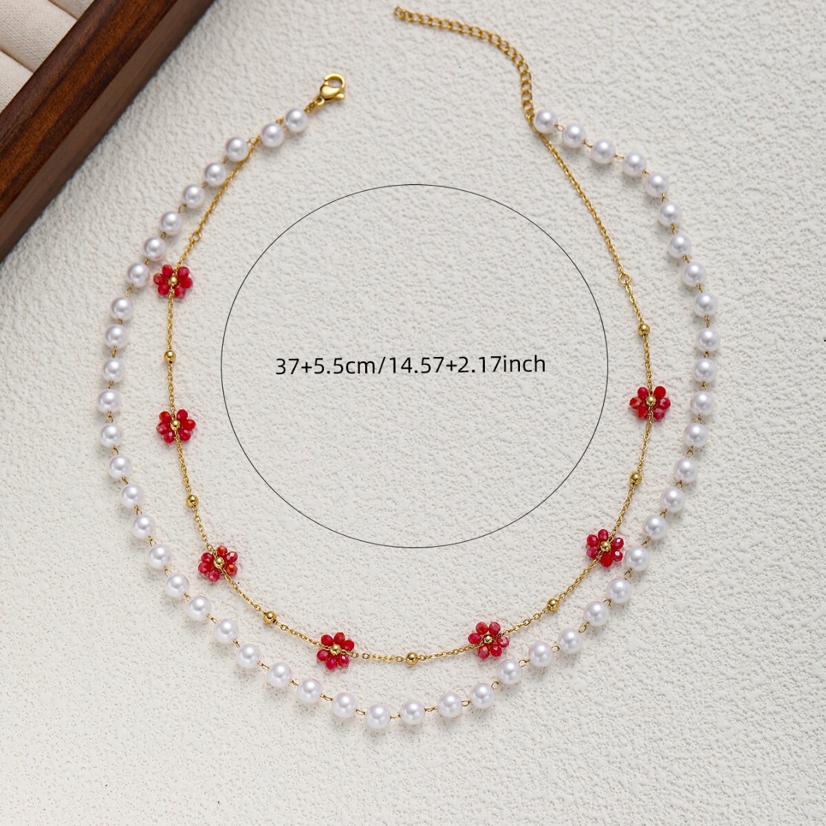 Strawberry Pearl Necklace for Women, Hip-Hop Simple Fruit Collarbone Chain Accessory