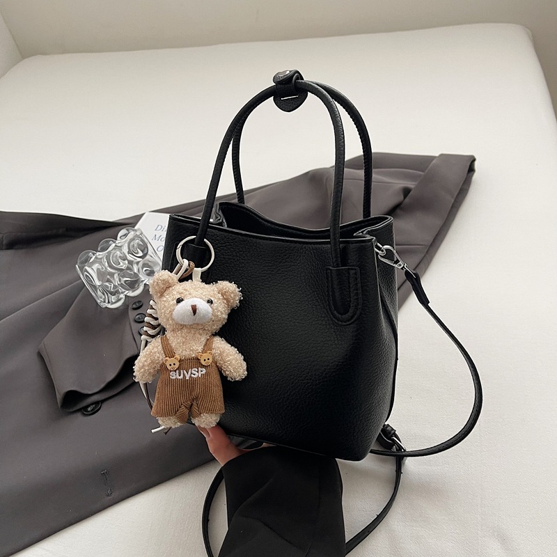 designer Korean Style Trendy Fashion Handheld Bucket Bag for Women 2025 Spring Summer New Simple Casual High-end Single Shoulder Crossbody Bag