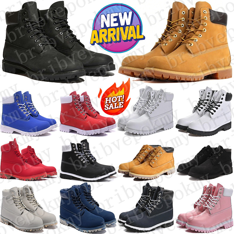 Designer timbs boots martin shoes for mens womens booties sneakers Bottom winter over the knee high snow men women boot fashion top