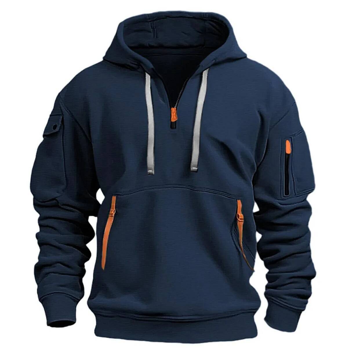 Biy 2024 Dropped Shoulder Hooded Men's Women's Plus Size Loose Pullover Fashion Sweatshirt