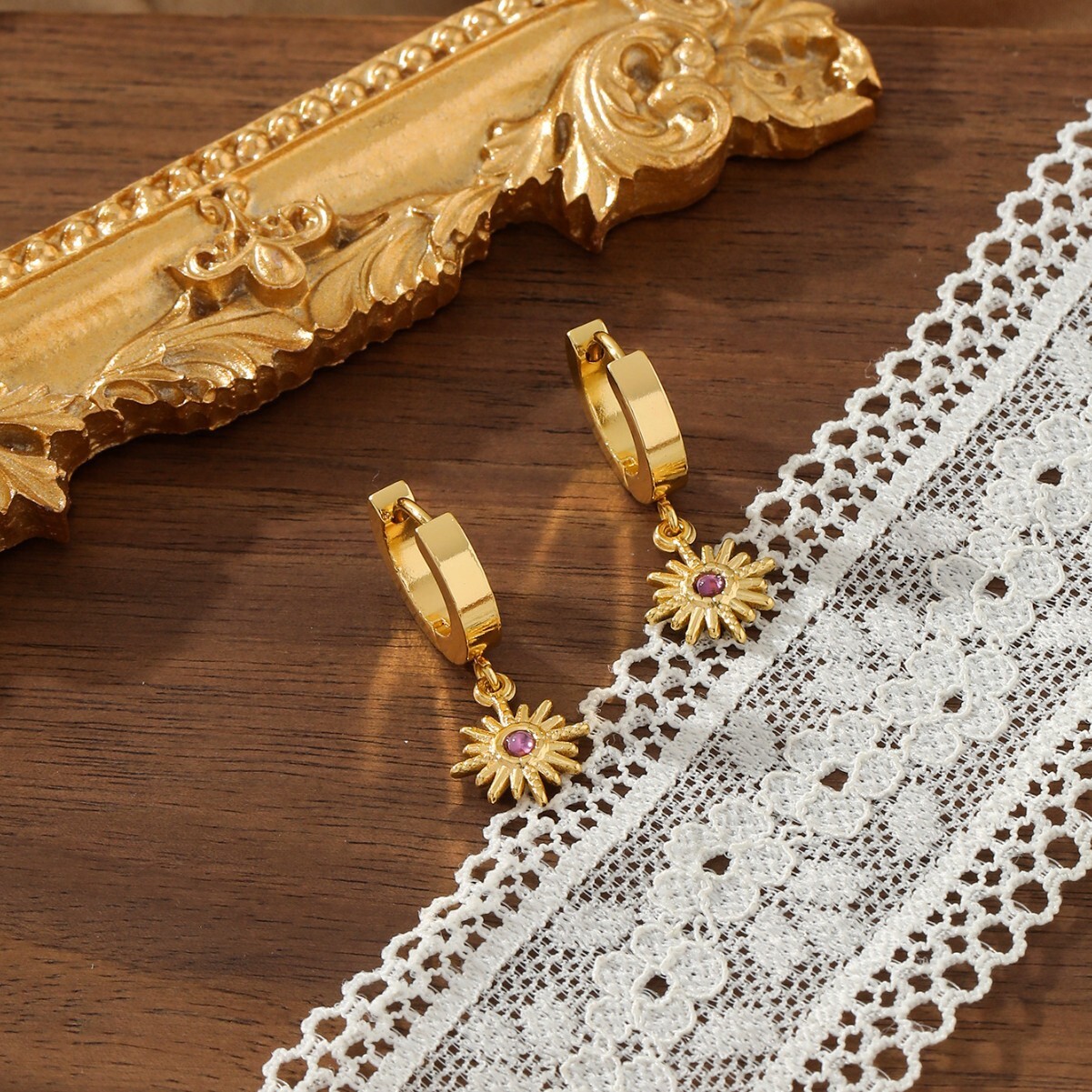 Zircon Earrings Ins High-end Sense Personality Simple Versatile Ear Jewelry