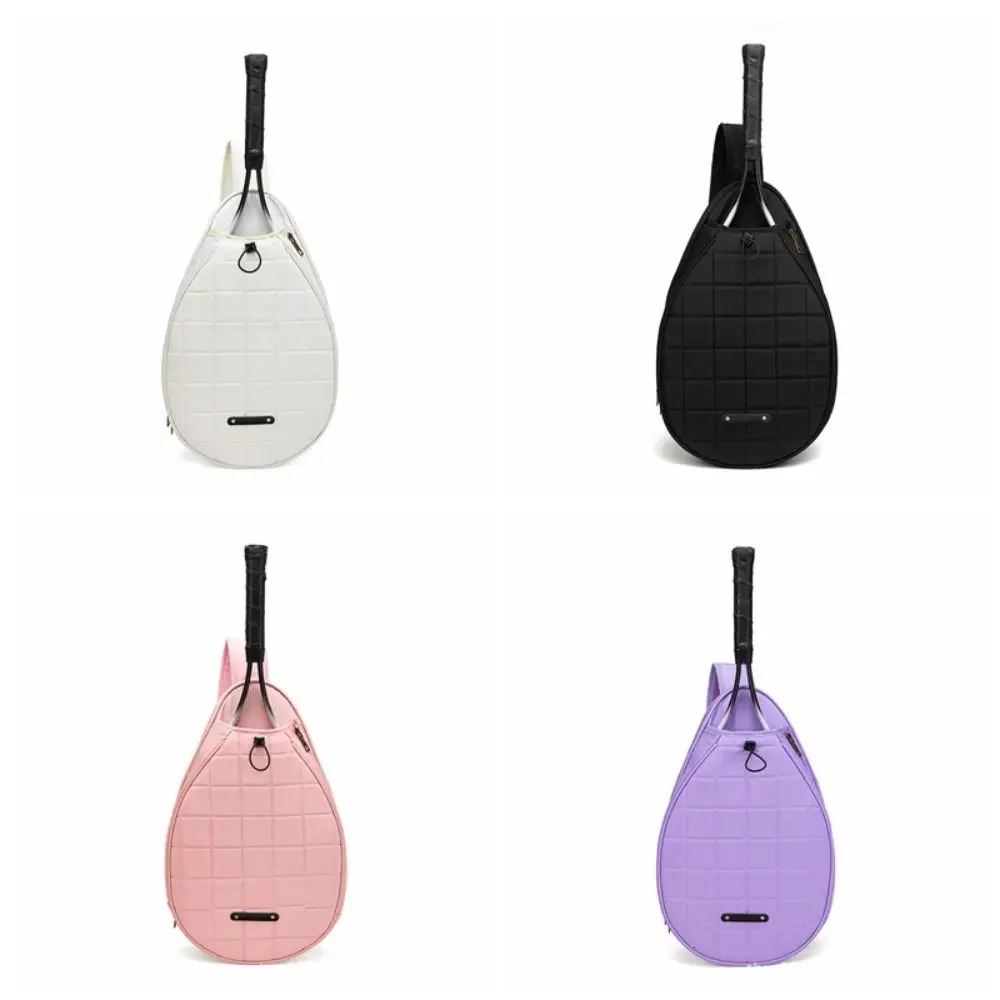 Handheld Sports One Shoulder Tennis Bag Crossbody Pure Color Badminton Bag Korean Style Beauty Tennis Crossbody Bag Travel 250530