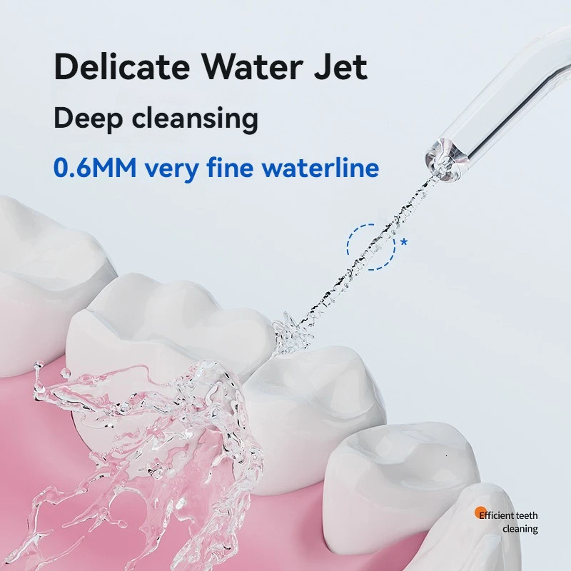 1PC Water Floss Oral Irrigator Rechargeable Portable Dental Water Jet Home Travel Electric Tooth Cleaning Device 250530