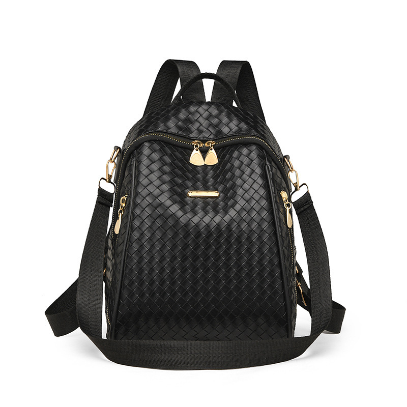 Free Shipping New Women's Backpack Fashion Versatile Large Capacity Shoulder Bag Designer Bag Multifunctional Outdoors Woven Pattern Lightweight 