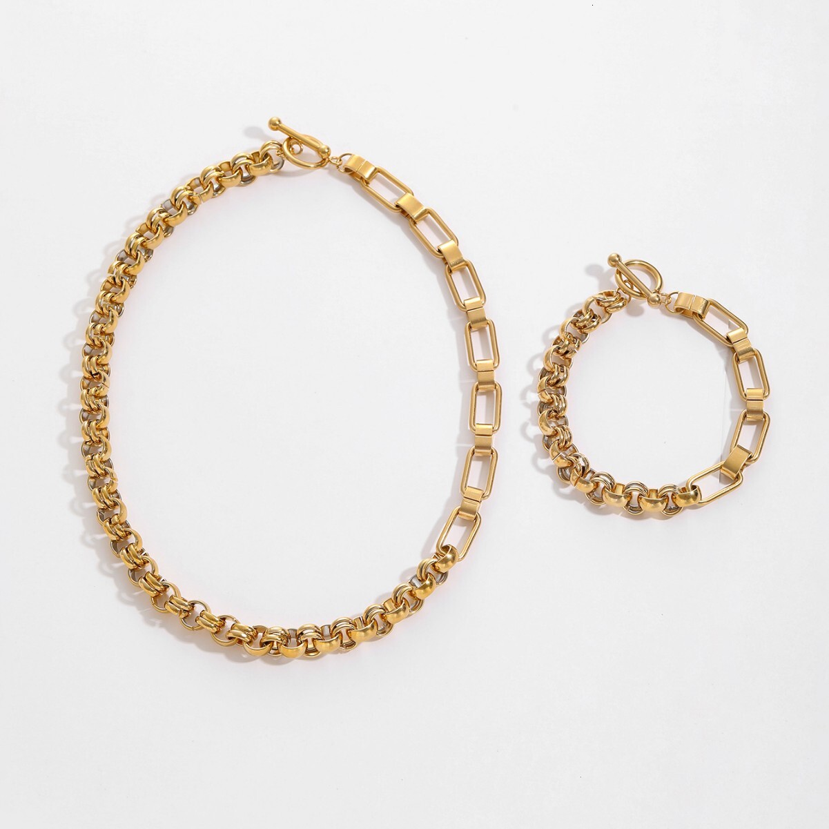 Exaggerated Thick Necklace for Women, Ins Style, Simple Fashion, Minimalist Cold Style Clavicle Chain Design,