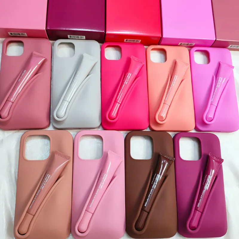 Fashion phone case For iPhone 16 Pro Max 16 15 Plus 14 Pro 13 12 Samsung Luxurys Designer Fashion iphone case Lip Gloss Lipstick Lip Balm designer phone case