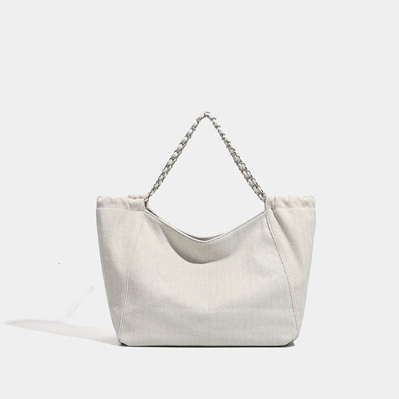 designer Spring Summer New Washed Denim Canvas Bag Versatile Large Capacity Crossbody Bag Student Class Morning Commute Shoulder Bag