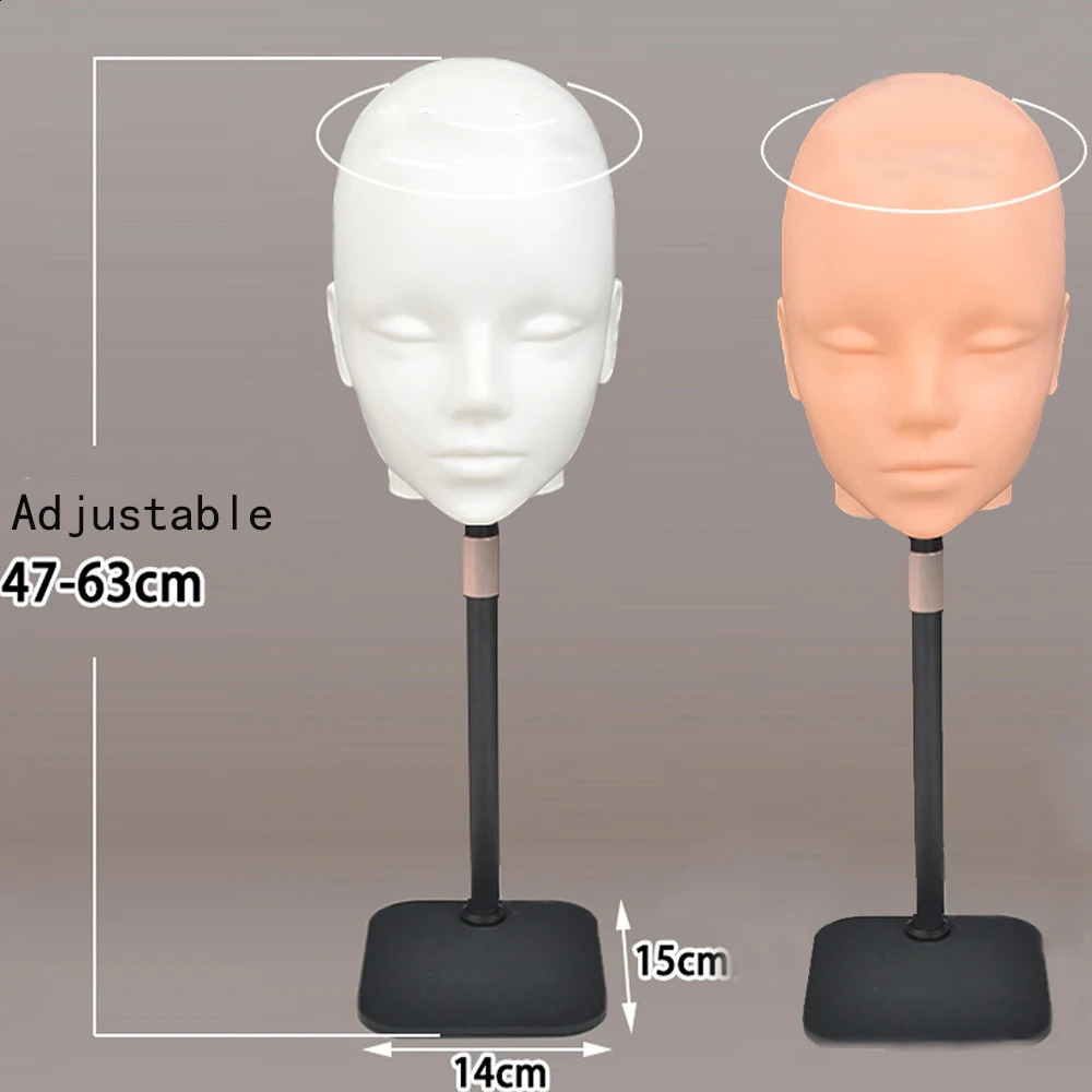 Wig Head Model Mannequin Dummy Wig Glasses Hat Display Stand Hair Mannequin head Stand Holder Head Model Wig Display with Stand 250529