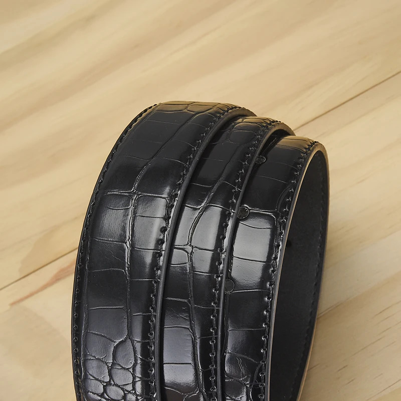 Men alligator belt fashion trend jeans wear send husband to fathers first choice 250530