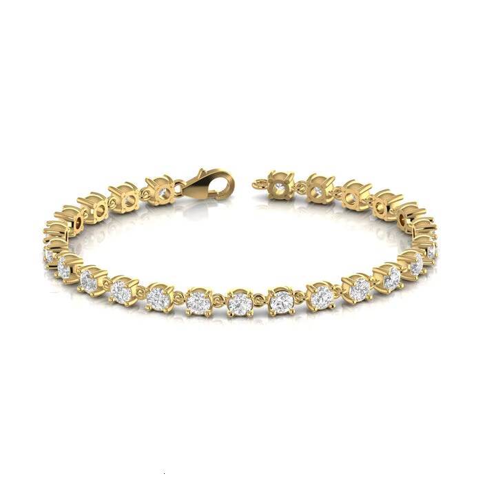 High Gloss Sterling Sier Moissanite Women's Exquisite Tennis Bracelet Wedding or Gift Jewelry
