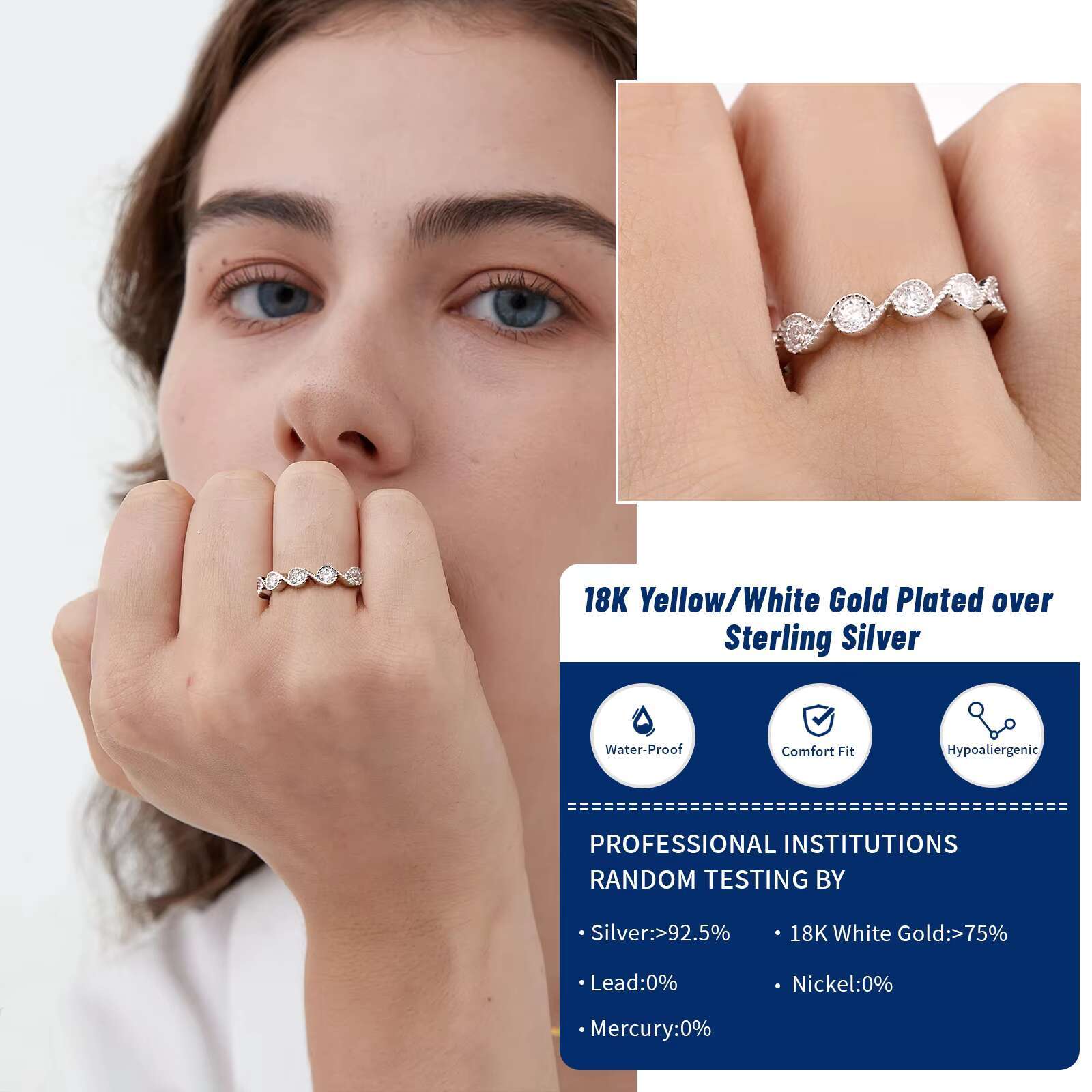 Custom Moissanite Ring Moissanite Jewelry Wholesale Moissanite Diamond Women Luxury Wedding Rings