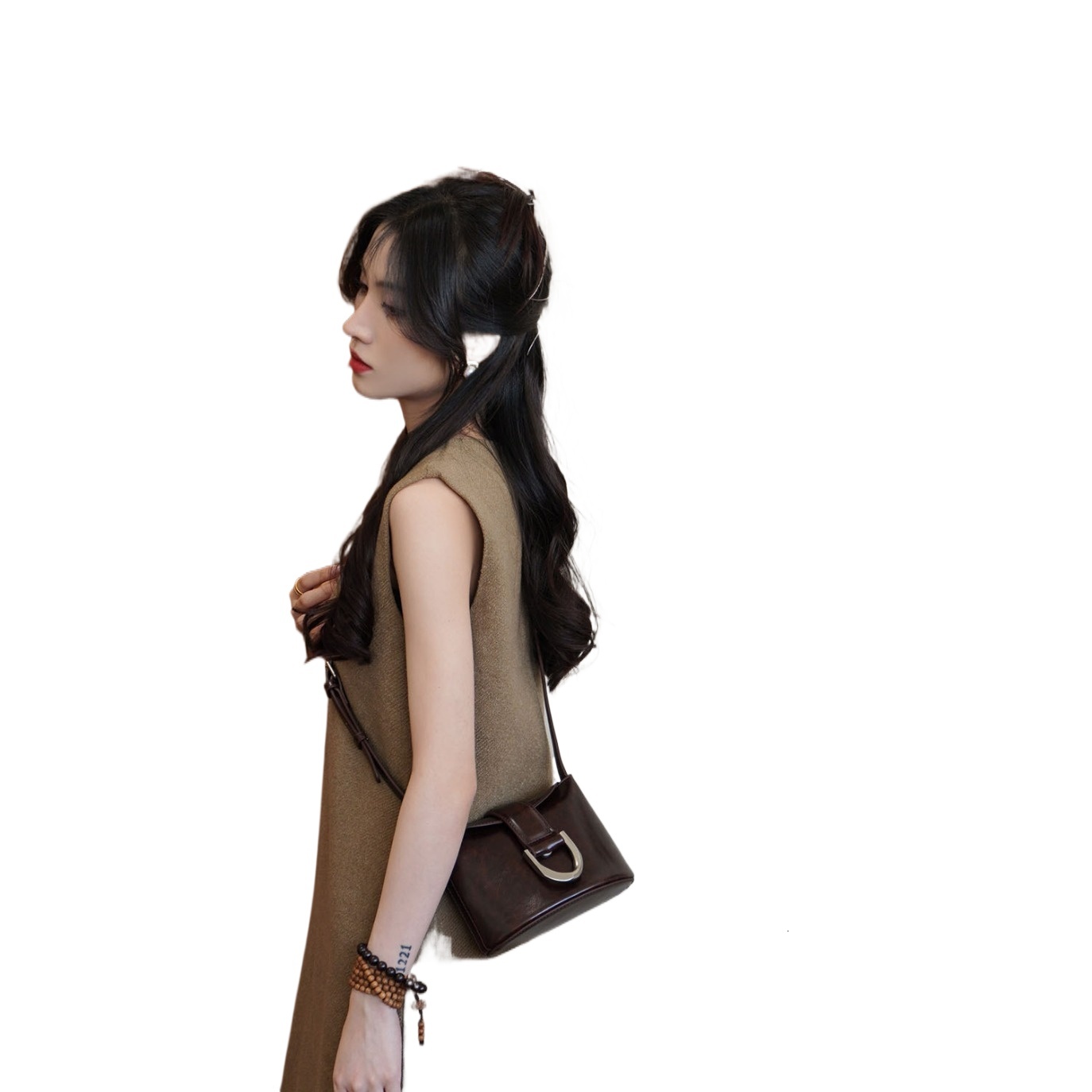 designer 2025 New Autumn Winter Niche Bag Women's Crossbody French Fries Bag Retro Melard Versatile Phone Bag Small Bag