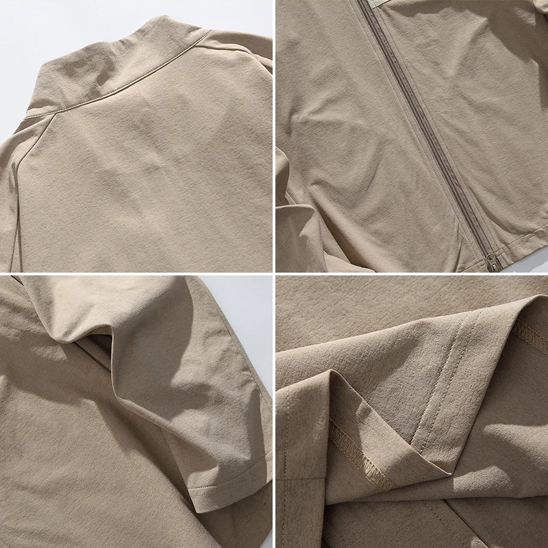 Lightweight Long Sleeve Jacket Spring Summer Men Outdoor Sport Coats Splicing Pocket Women Outdoor Coat Sports Quick Dry Jacket 250529