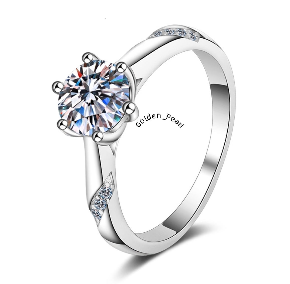 Wedding Ring 1CT Moissanite Ring Jewelry Women Diamond Rings High Quality Engagement 925 Silver White GRA
