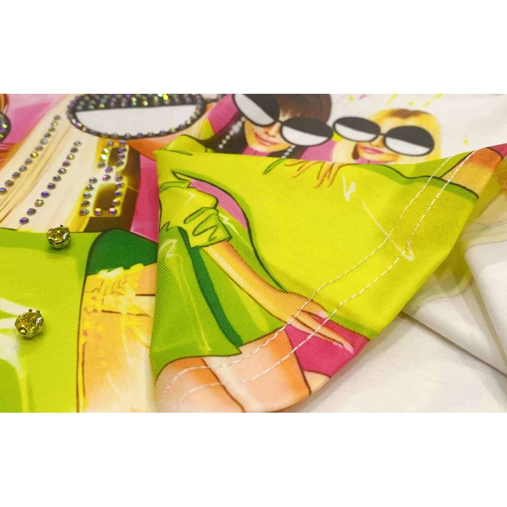 Fashion 3D Printed T Shirts for Women Summer Clothes Casual Colorful Character Dias Beading Female Short Sleeve Tops Tee