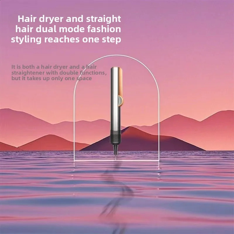 2 IN 1 Professional Hair Straightener Hair Dryer Styling Tool Negative Ion hairdryer Iron Long-Lasting airstrait 250529