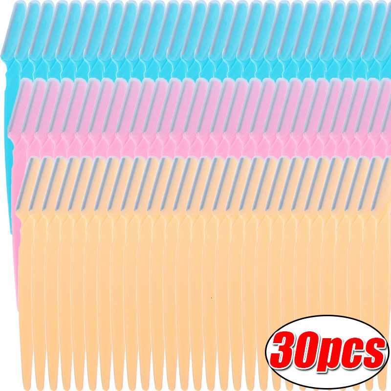 630pcs Portable Face Razor Eye Brow Epilation Eyebrow Trimmer Blade Shaver Hair Removal Cutters Safety Woman Makeup 250516