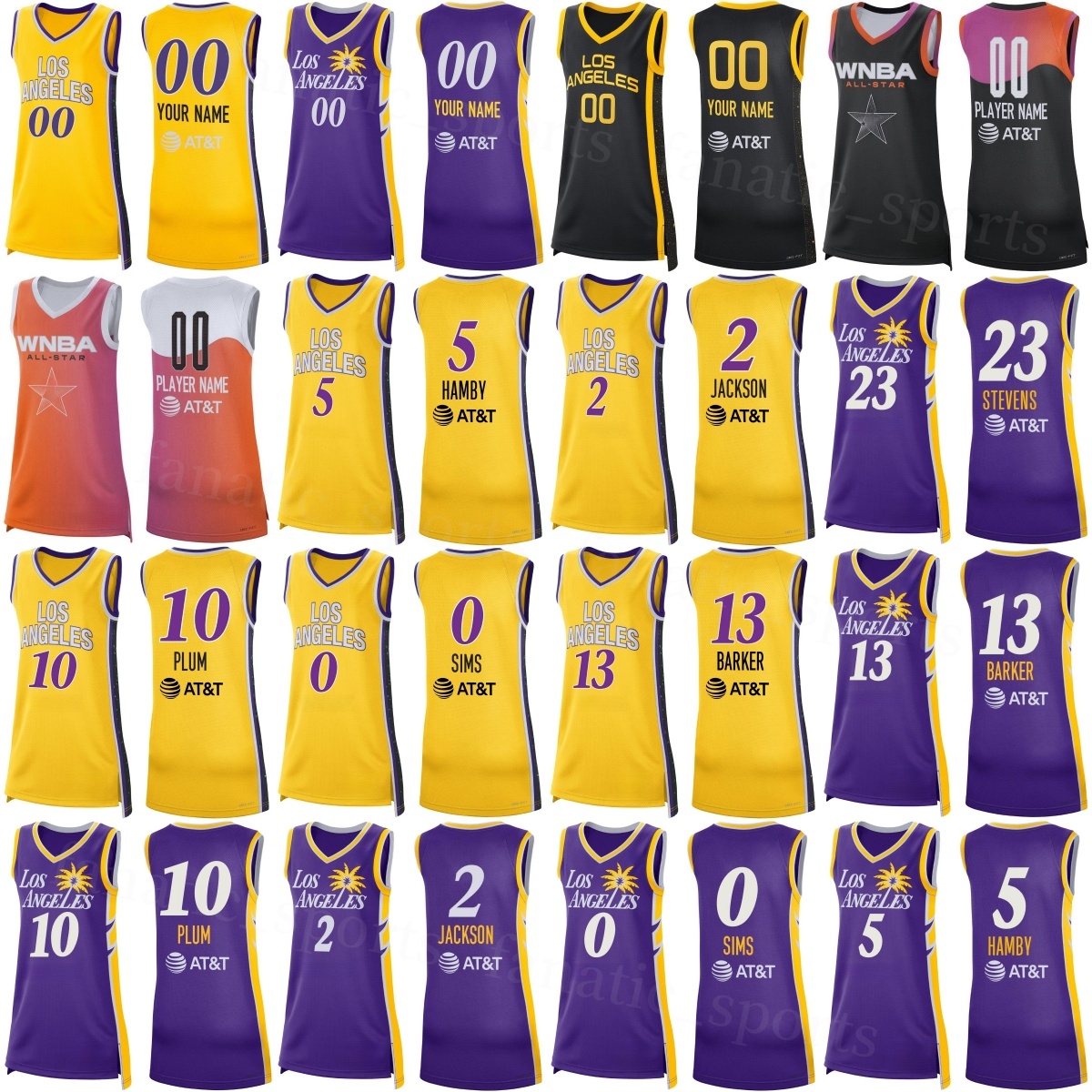 Print WNBA Women Los Angeles Sparks Basketball Jerseys 25/26 Youth Men 10 Kelsey Plum 5 Dearica Hamby 2 Rickea Jackson Azura Stevens Odyssey Sims Sarah Ashlee Barker