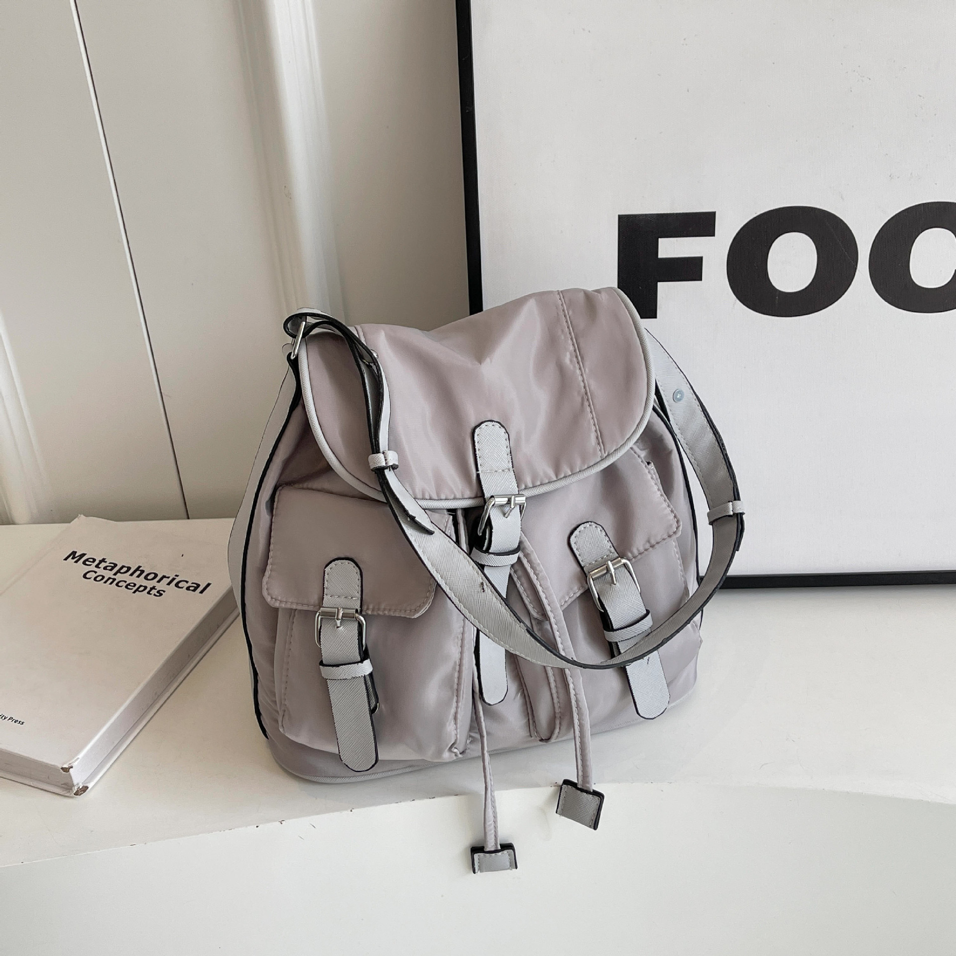 Free shipping designer bag New niche canvas pocket casual with large capacity and multifunctional armpit diagonal cross bag