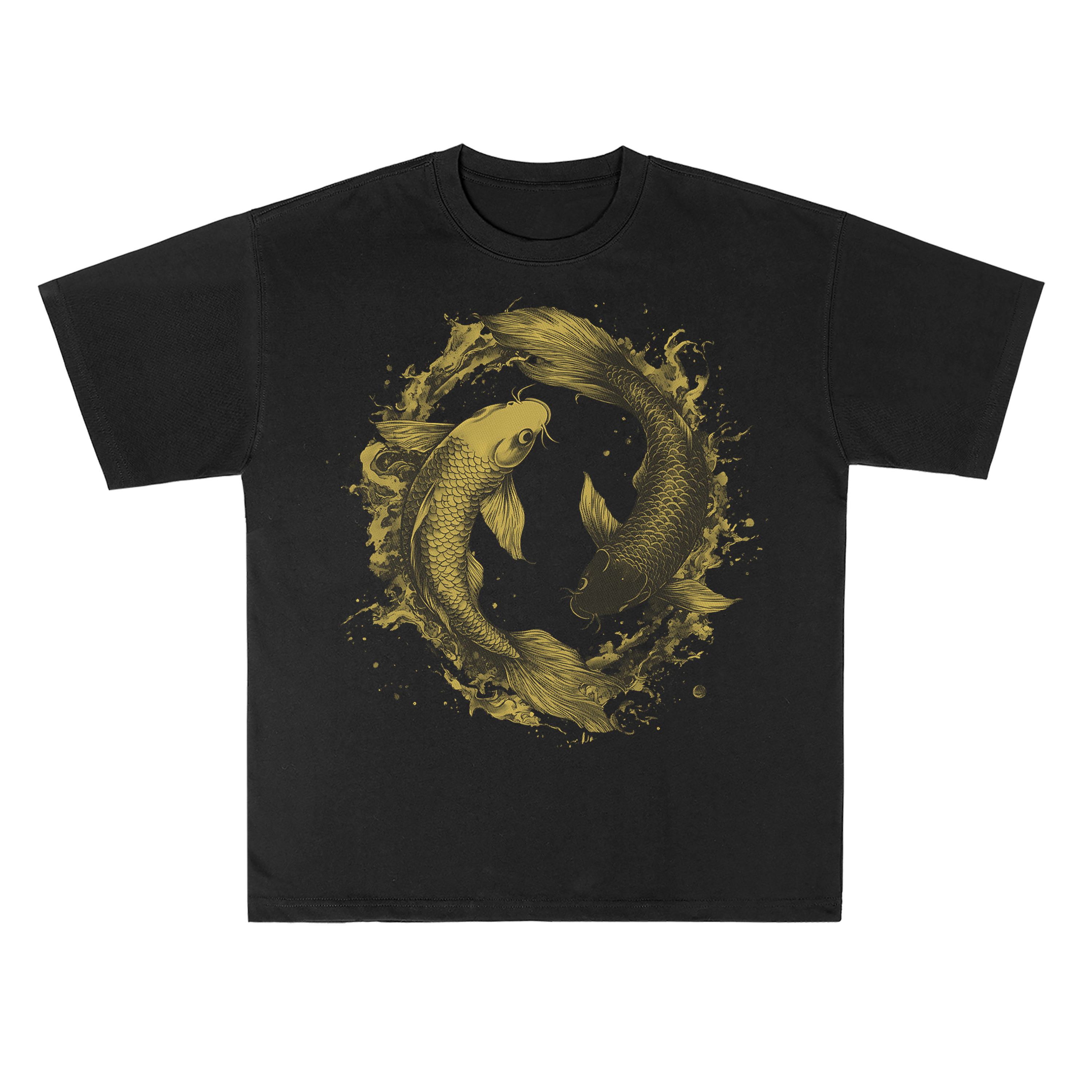 T-shirt men's top designer cotton T-shirt golden chicken goldfish sleeved clothing high-quality fashionable T-shirt