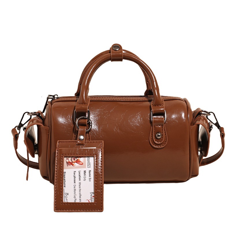 designer Niche Bowling Ball Women's Bag 2025 New High-end Sweet Cool Handbag Ins Korean Style Trendy Shoulder Crossbody Bag