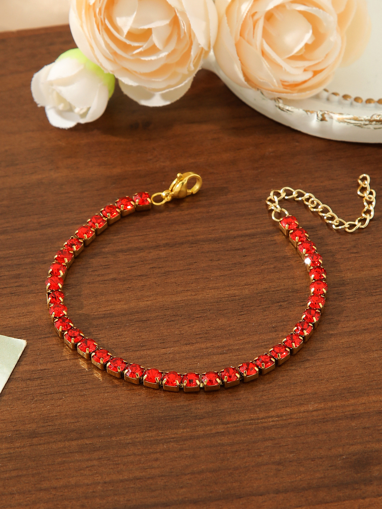 New Fashion Titanium Stainless Steel Jewelry Gold Plated Full Zircon Women's Bracelet