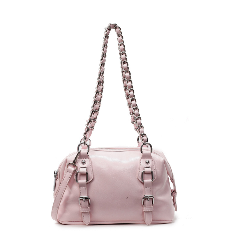 Free Shipping Designer Bag Korean Version Of High-end Chain Shoulder For Women 2025 New Summer Niche Fashion Versatile Crossbody Pillow Bag Trend