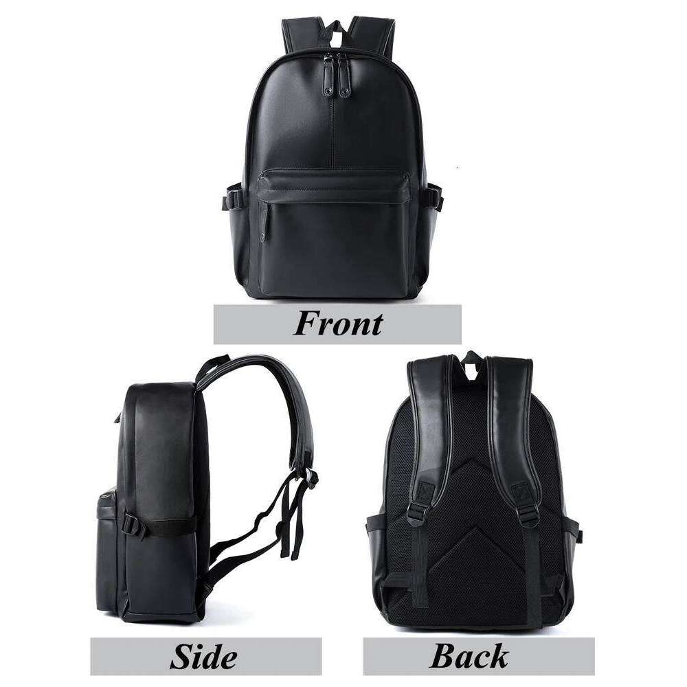 Men Leather Laptop Large Antitheft Travel Backpack High Quality Fashion Knapsack Bags for Male