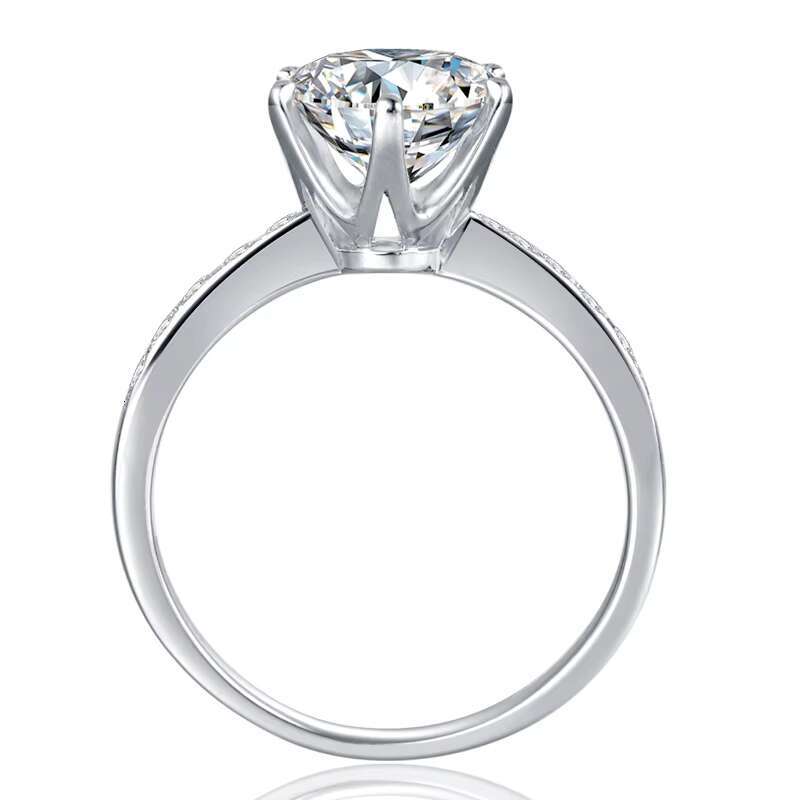 New Product Women Gift 925 Silver 3ct DEF Moissanite Diamond Rings